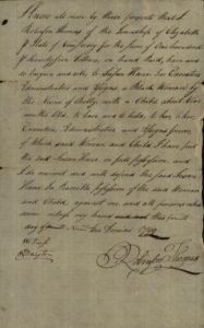 Bill of Sale. Cursive text on yellowed paper